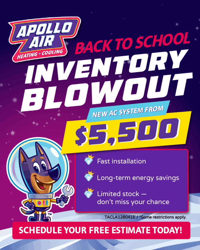 New AC Systems from $5,500. Some Restrictions apply