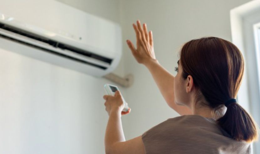 air conditioner blowing hot air