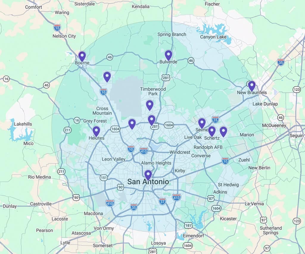 Apollo service area map